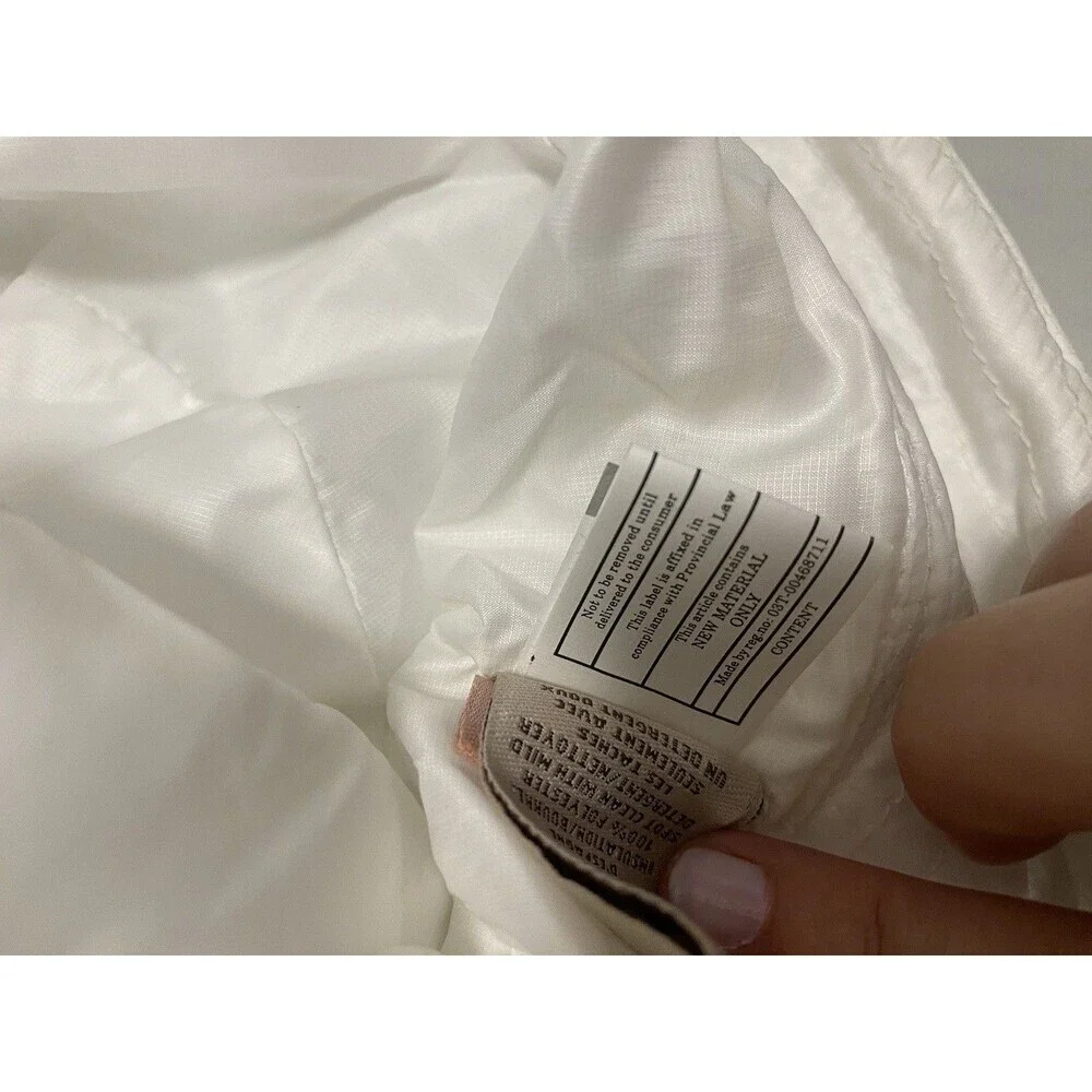 UGG WHITE ALL WEATHER SHEEPSKIN POM BUCKET HAT, WOMEN L/XL
